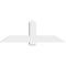 Ekena Millwork Eugene Architectural Grade PVC Gable Bracket, 60"W x 20"H x 6"D x 6"F, 8/12 Pitch GBP060X20X0606EUG00 - alternate 2